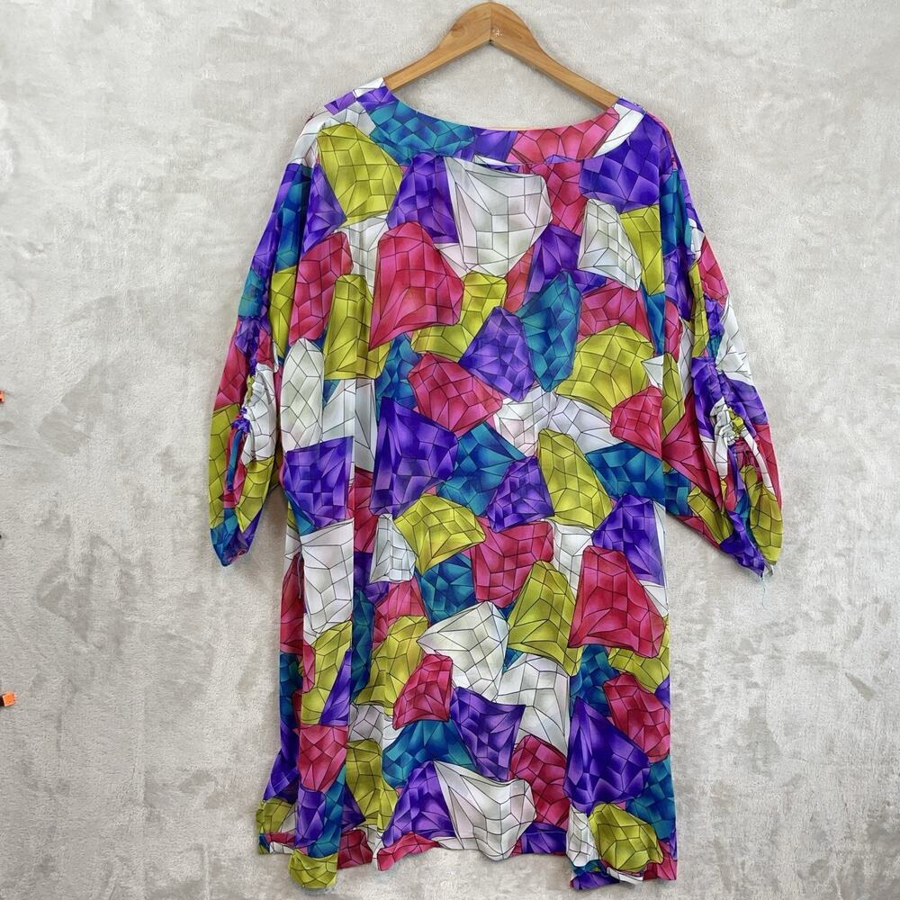 Lane Bryant Geometric Prism Jewel Dress Size 22/24 Resortwear Dopamine Dressing - Picture 5 of 9